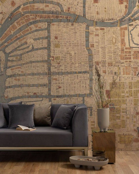 FLAX WALLPAPER | Old Map | Osaka